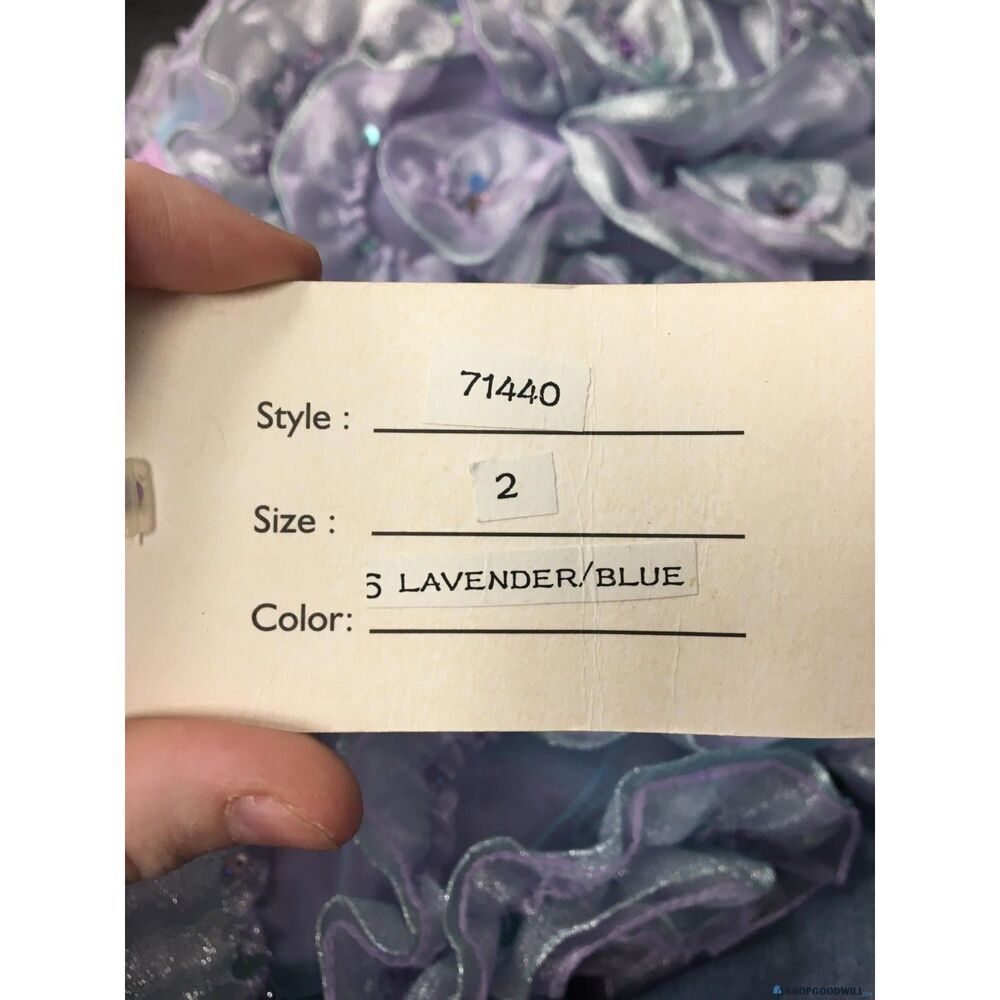 Jovani Lavender/Blue Ball Gown - Size 2 - NWT - Picture 5 of 14